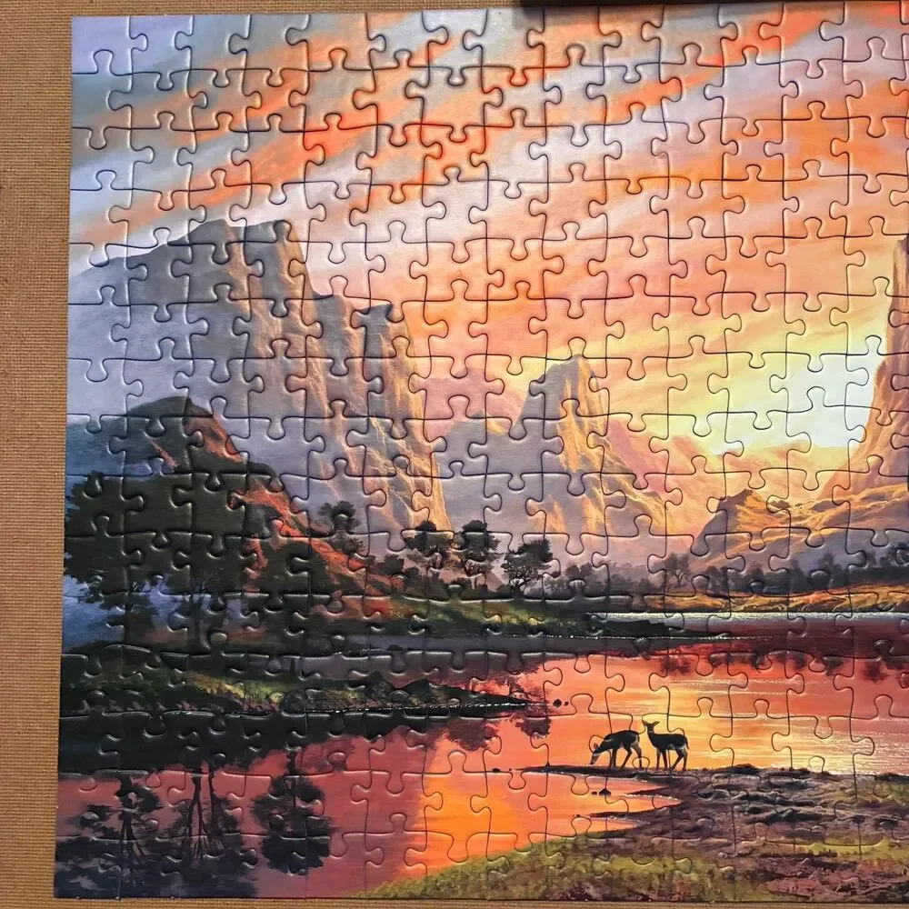 Ravensburger Great Outdoors Tranquil Sunset 300 Piece Puzzle Complete